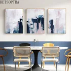 Современная Абстрактная Картина на холсте, настенная живопись, художественные картины, постеры для галереи, гостиной, дома, отеля, декор интерьера, синий цвет