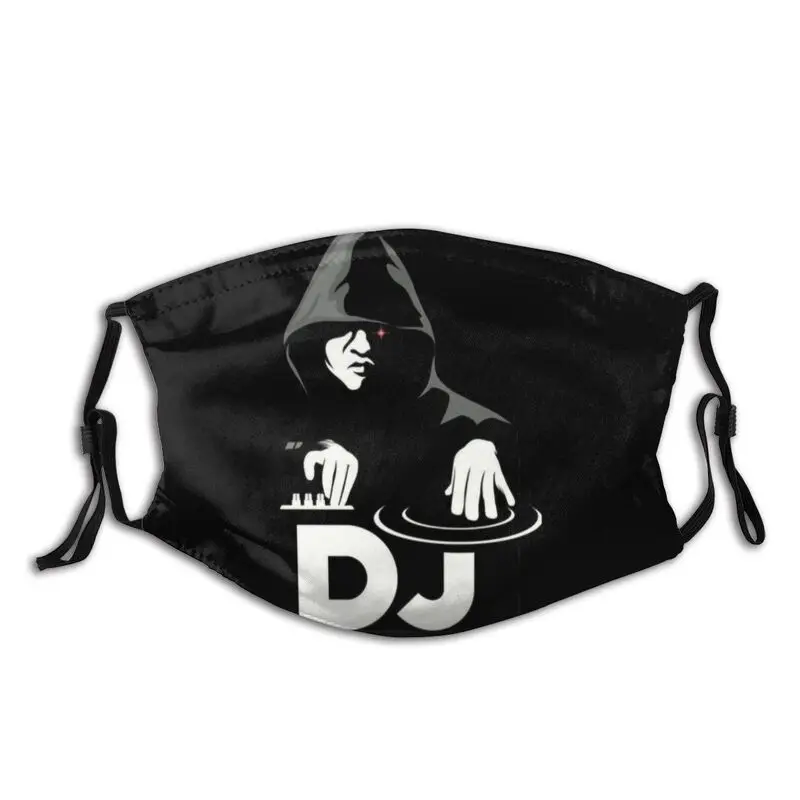 

Мужская маска с капюшоном и логотипом DJ, регулируемый музыкант, музыка, маска для лица для влюбленных, защитный респиратор унисекс, маска дл...