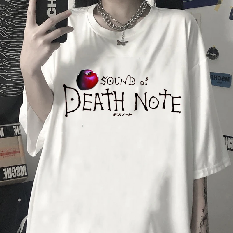 

Футболка женская оверсайз с коротким рукавом и принтом «Death Note»