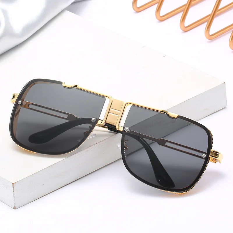 2019 Квадратные Солнцезащитные очки больших размеров для мужчин и женщин