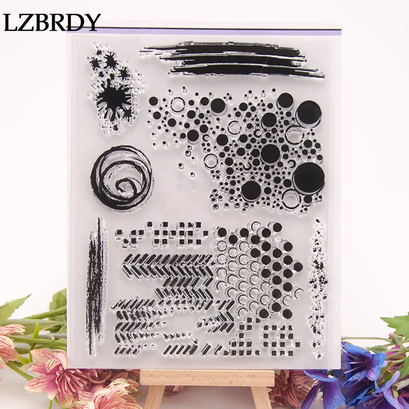 Новинка 2019 круглые точечные штампы декоративные прозрачные резиновые для