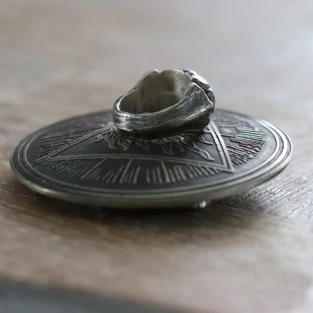 Мужское кольцо в стиле панк