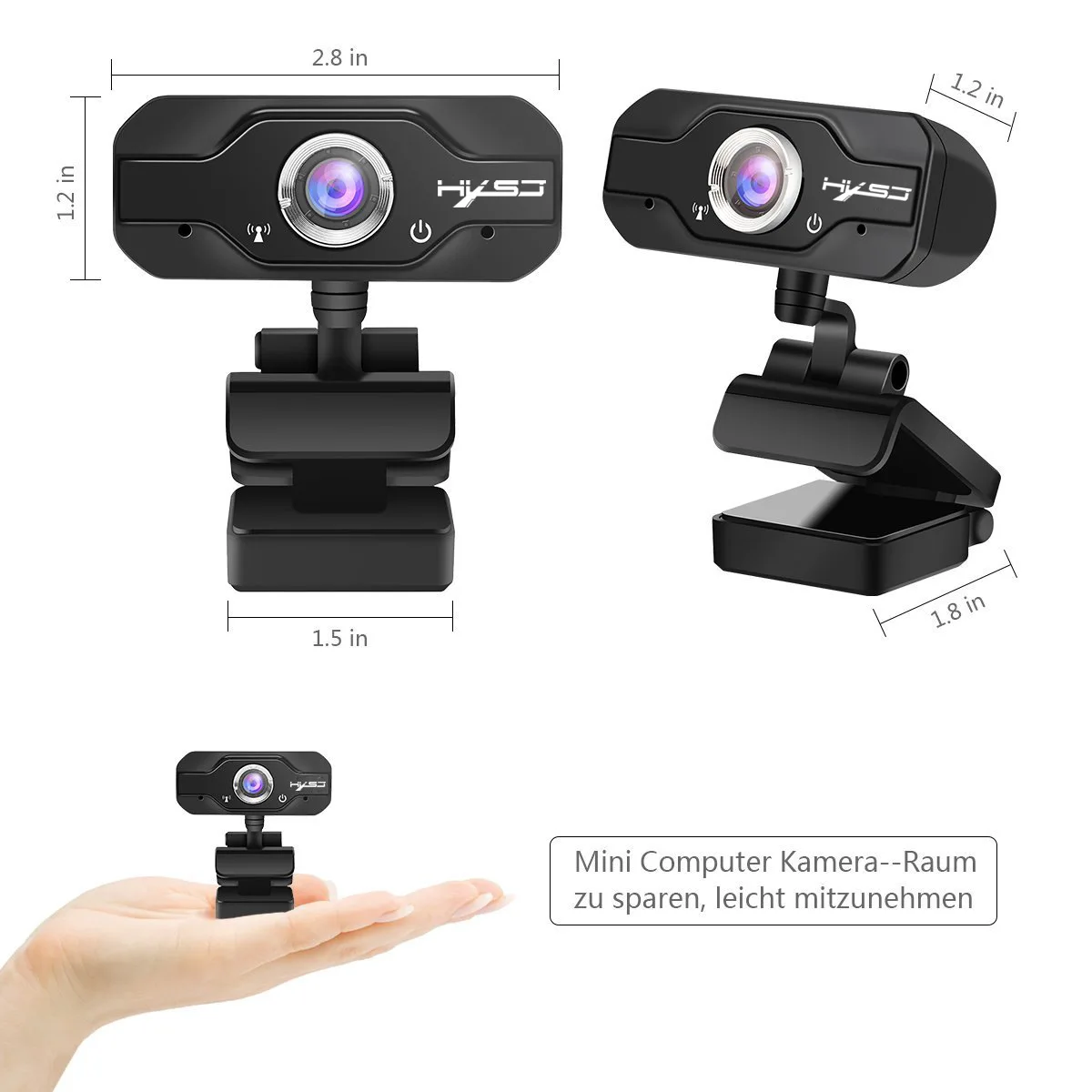 USB веб камера HXSJ S50 720P HD 1 МП Компьютерная встроенный звукопоглощающий микрофон