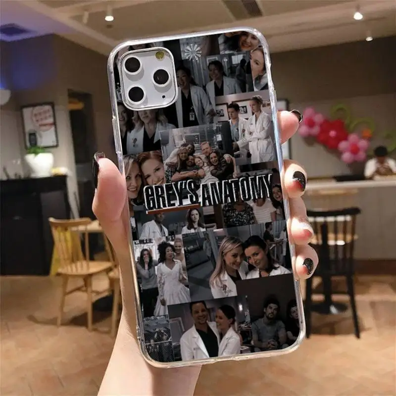 

Grey's anatomy Phone Case Transparent for iPhone 6 7 8 11 12 s mini pro X XS XR MAX Plus cover funda shell