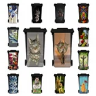 Самоклеящиеся наклейки на мусорную корзину для кошек, на заказ