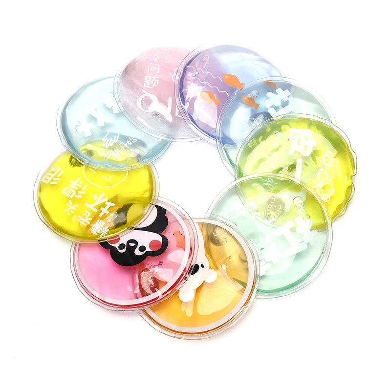 

Reusable Transparent Hot Water Bottle Belly Treasure Cartoon Hand Warmer Filled Mini Explosion-proof Portable Hot Water Bags 1PC