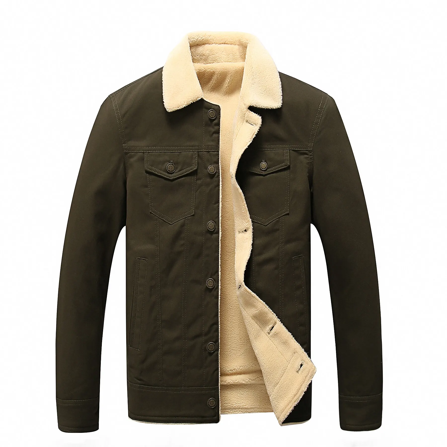 

Oversized Men's jacket casual slim pure cotton Lapel Motorcycle Jackets M-5XL