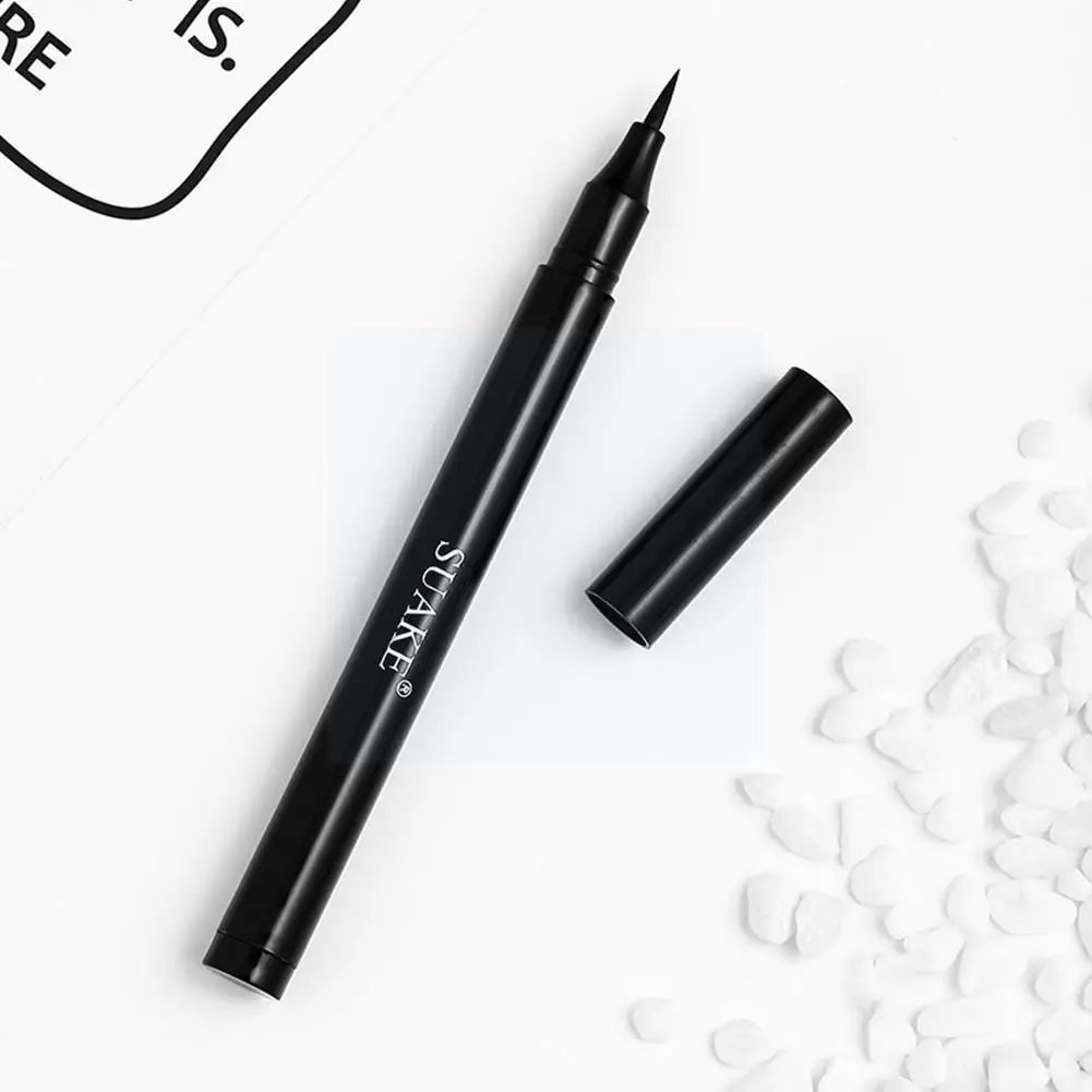 

Black Liquid Eyeliner Waterproof Makeup Eye Liner Pencil Lady Comestics Blooming Beauty Tool Not Long-lasting Quick-drying E7c2