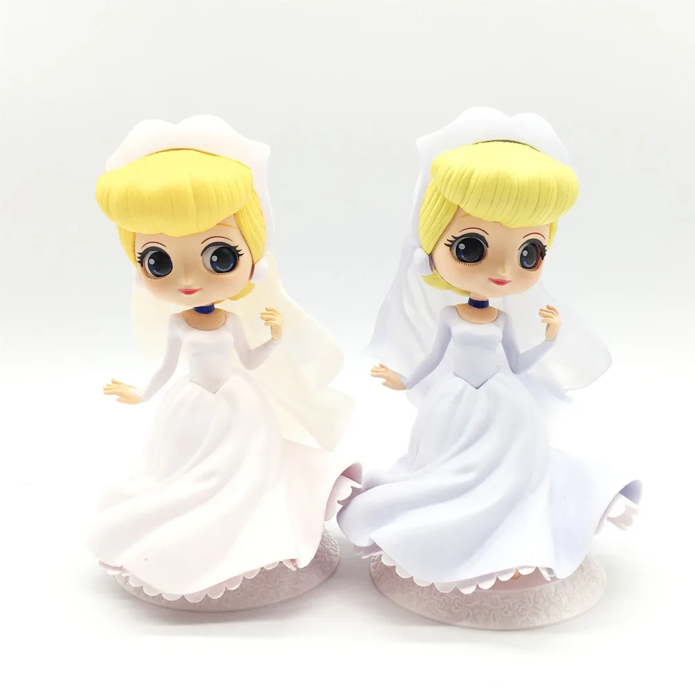 

Cute Disney q Version Princess Key Chain Elsa Snow White Cinderella Mermaid Keychain Cake Decoration Frozen Hand Keyring