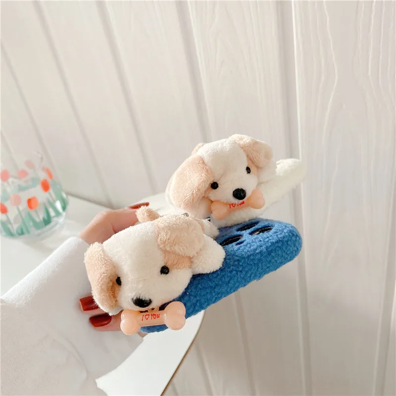 

Cute 3D Cartoon Plush Hard Shell Protective Cover Capa For iPhone 12 Mini 11 Pro XS Max XR X SE 2 2020 8 7 Plus Phone Case Coque