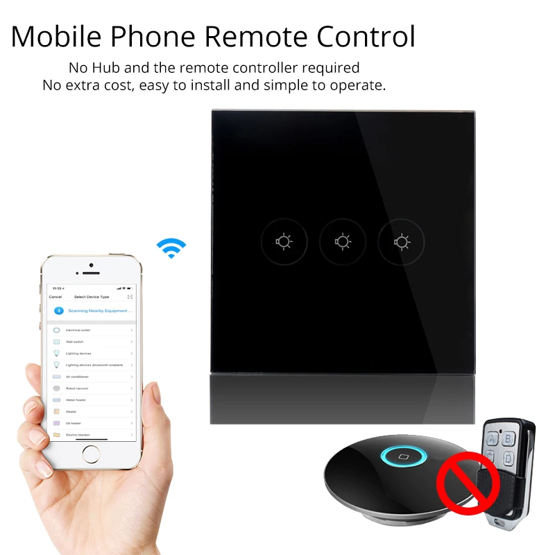 Умный настенный выключатель с Wi Fi розетка европейского стандарта сенсорное
