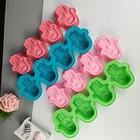 Силиконовая форма Lotus Hamsa для рук из эпоксидной смолы, форма для ручного свечи Фатимы, форма для мыла, материал для инструмента, форма для мыла