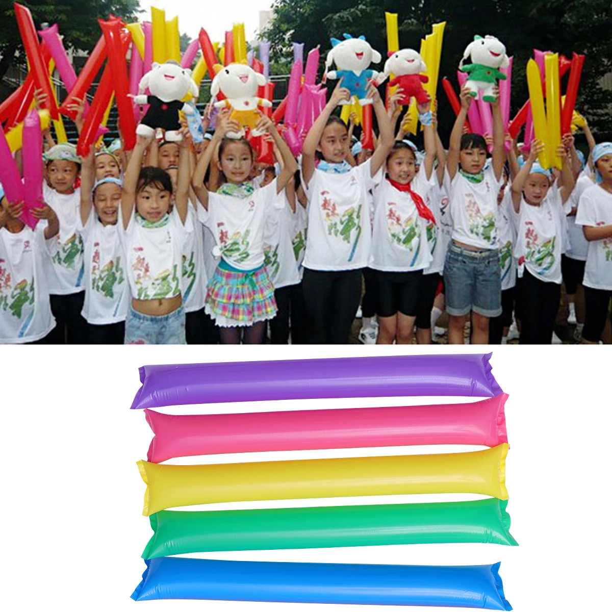 

50 шт., утолщенные надувные рандомные колокольчики