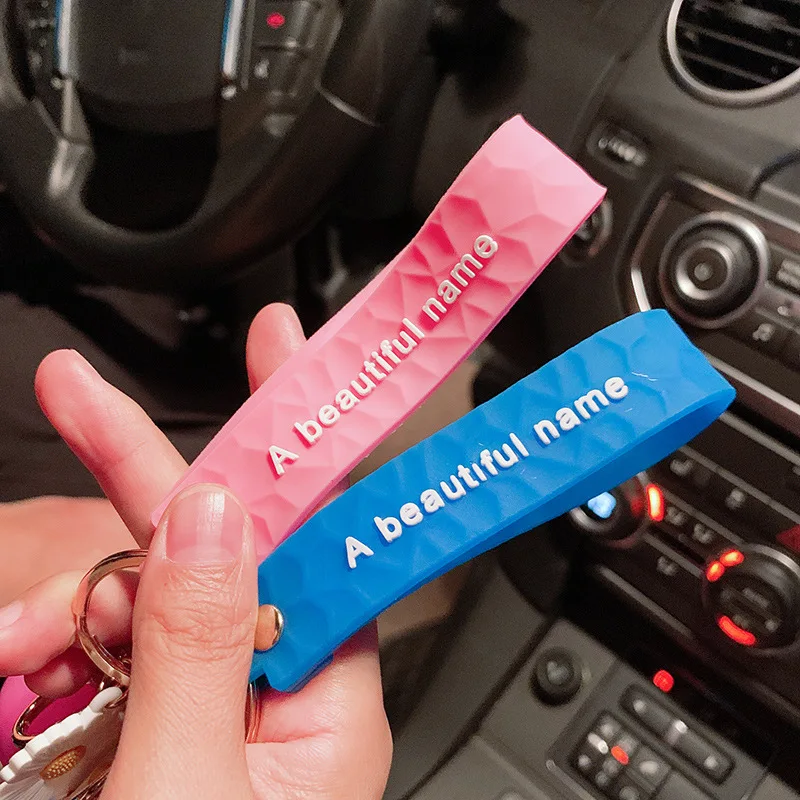 

Cartoon Jingle Cats Keychain Doraemon Leather Rope Bell Silicone Doraemon Figure Backpack Accessories For Christmas Child Gift