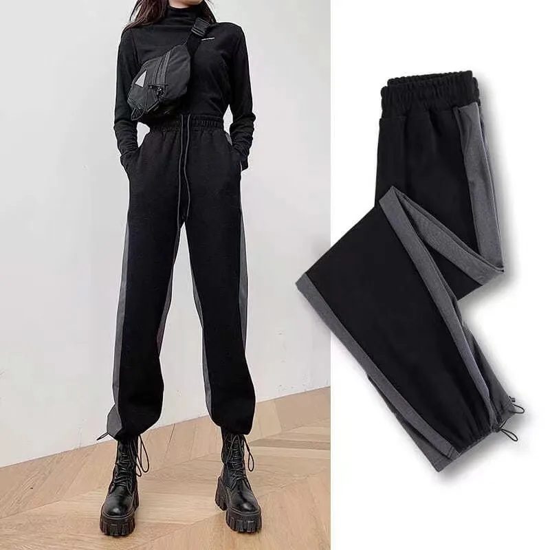 

S-4XL Women's Spring High Waist Pants Wide Leg Plus Size Elastic Casual Trousers For Women Female Streetwear Sweatpants