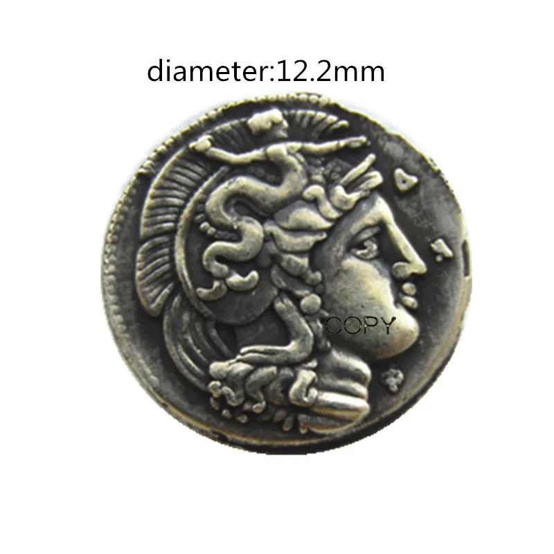 

G(65) греческие древние посеребренные копировальные монеты