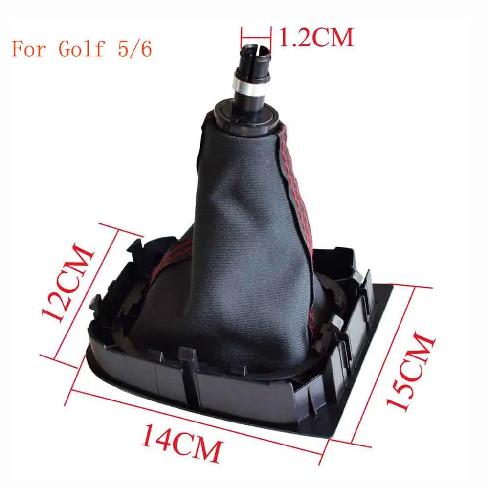 Ручка переключения передач для VW Volkswagen Golf 4 Mk4 для Golf 5/6 Mk5/6 Red Thread 5 speed и 6 рычаг переключения скорости кожаный ботинок