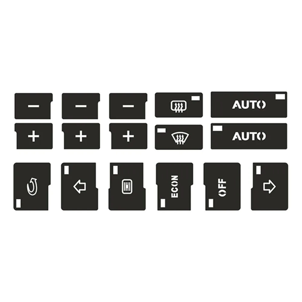 

Yetaha Black Car Air Condition AC Climate Control Button Repair Stickers Decals For Audi A4 B6 B7 2000-2004