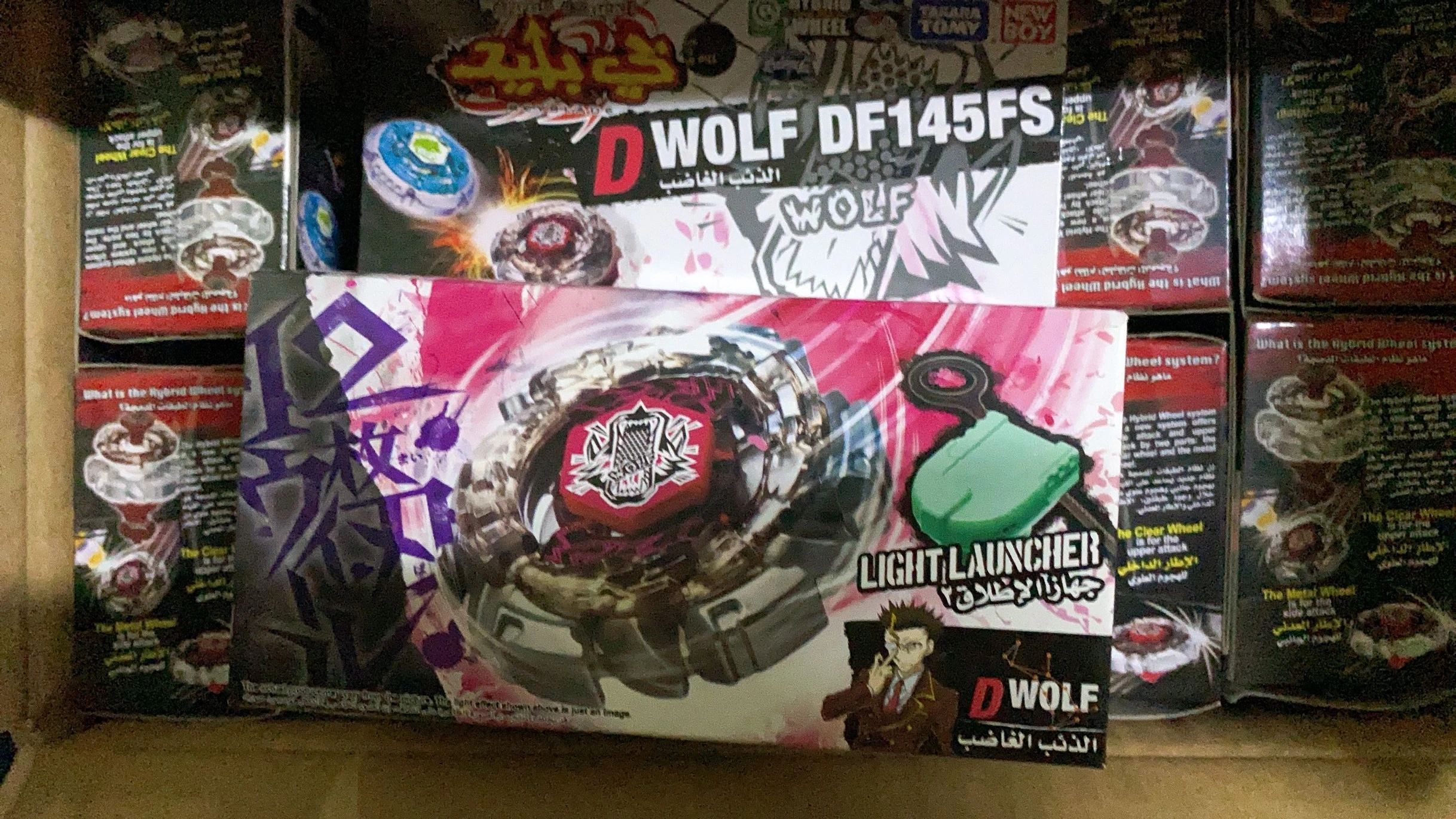Оригинальная Takara Tomy Dark Wolf DF145FS Beyblade (BB29)|Волчки| |