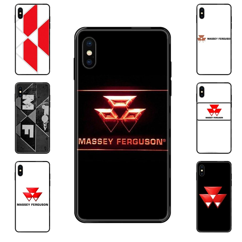 Роскошный качественный черный мягкий ТПУ чехол для телефона Massey Ferguson Тракторы