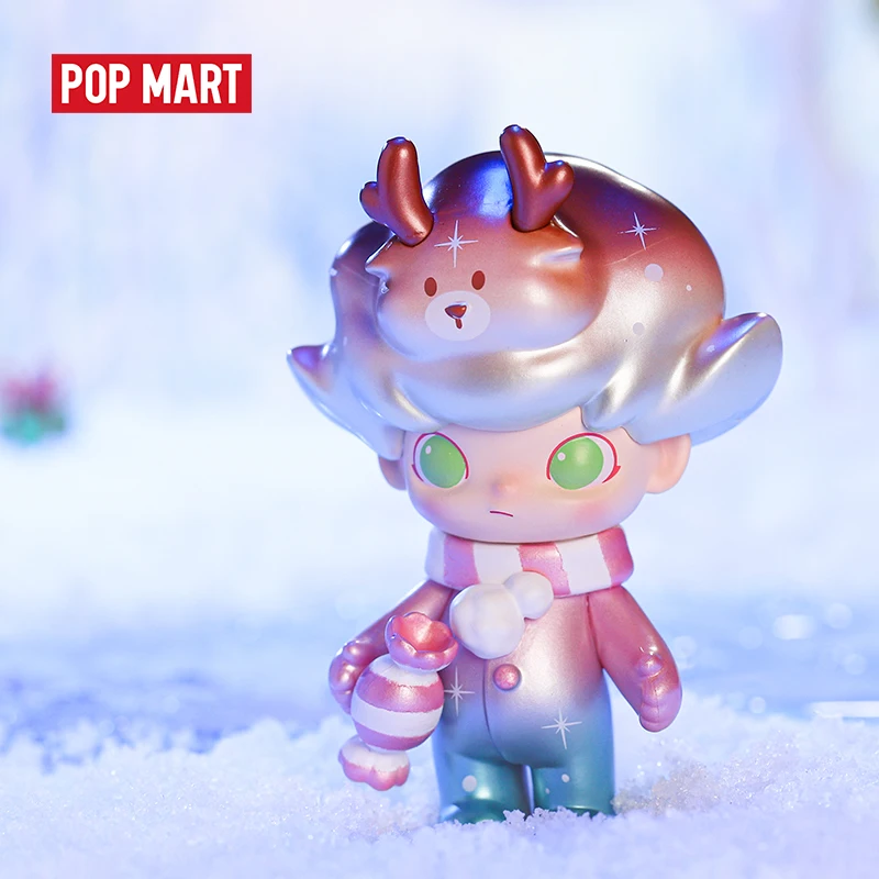 POPMART Ограниченная серия Dimoo Рождество глухая коробка Кукла бинарная фигурка подарок на день рождения Детская игрушка