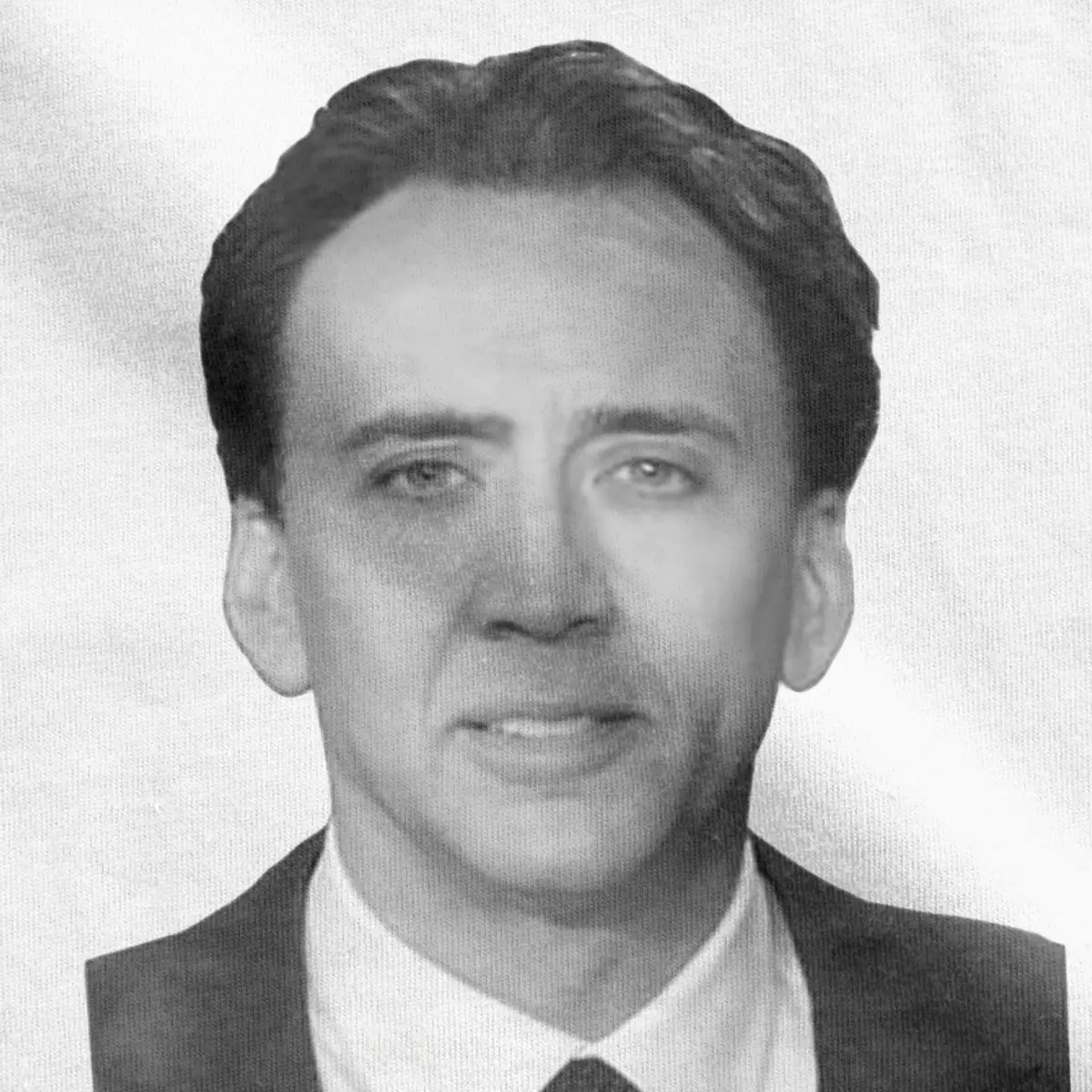 Мужская футболка с изображением Николаса Кейджа Забавные топы из чистого хлопка