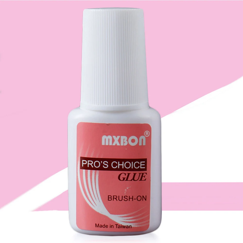 Transparent Non-marking Adhesive Nail Glue False Tips Sticky Gel with Brush | Красота и здоровье