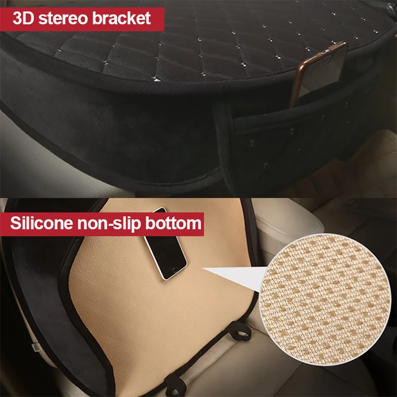 1 комплект универсальных 5 сидений зимний теплый чехол для автомобильного