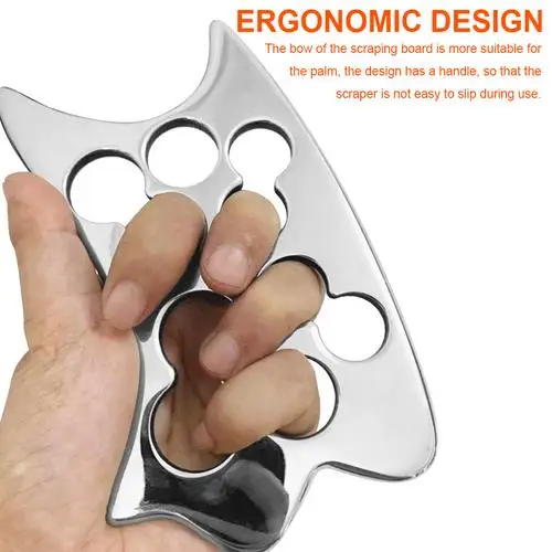 Ручная пластина из нержавеющей стали для снятия боли инструменты массажа тела