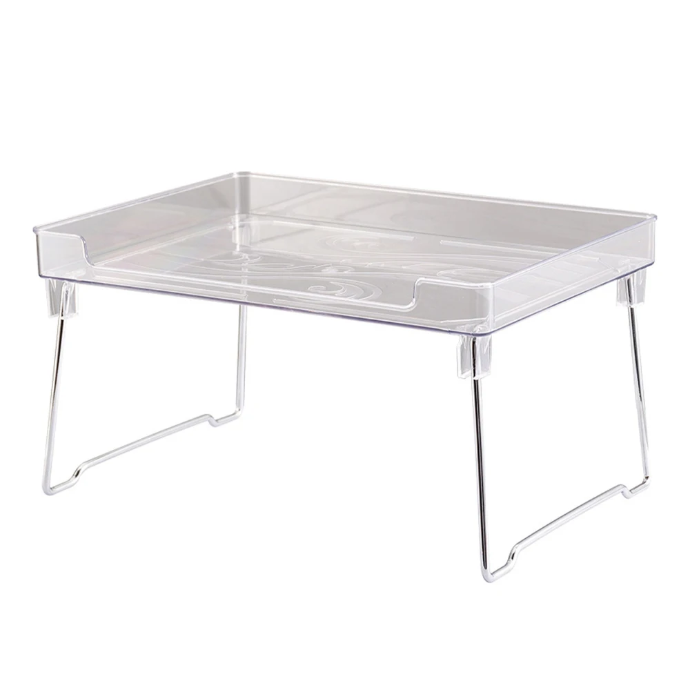 

Storage Racks Tea Cup Organizing Desktop Holder Finishing Foldable Acrylic Durable Layered Transparent PET Shelfs