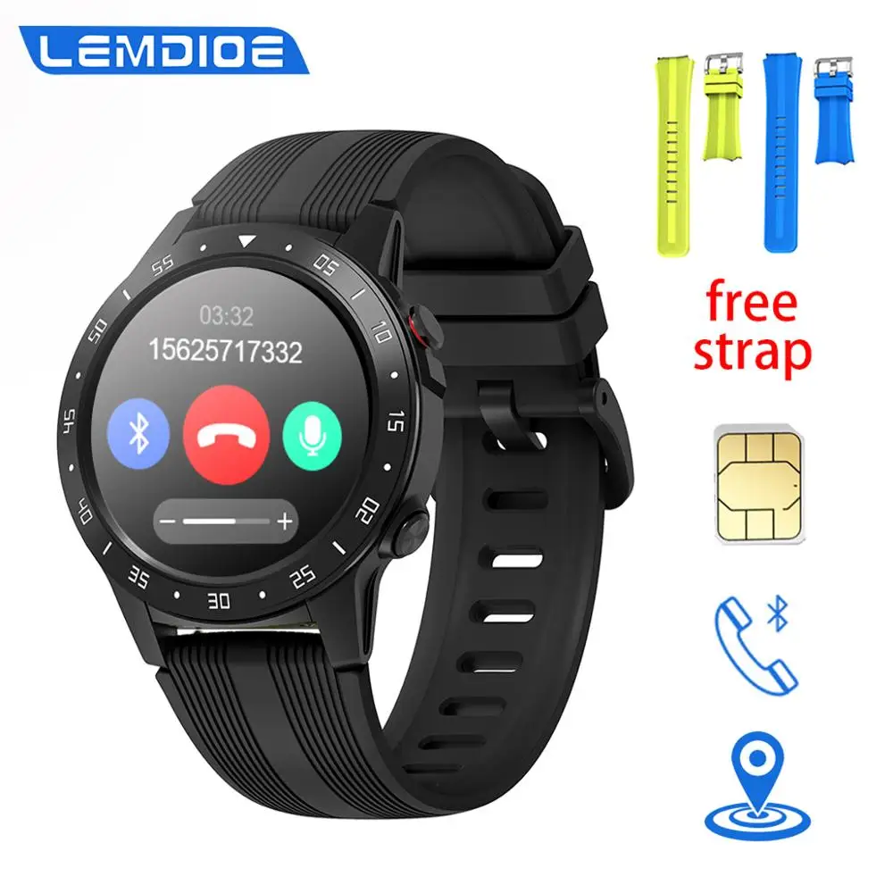 Умные часы LEMDIOE Android GPS пульсометр артериальное давление компас воздуха