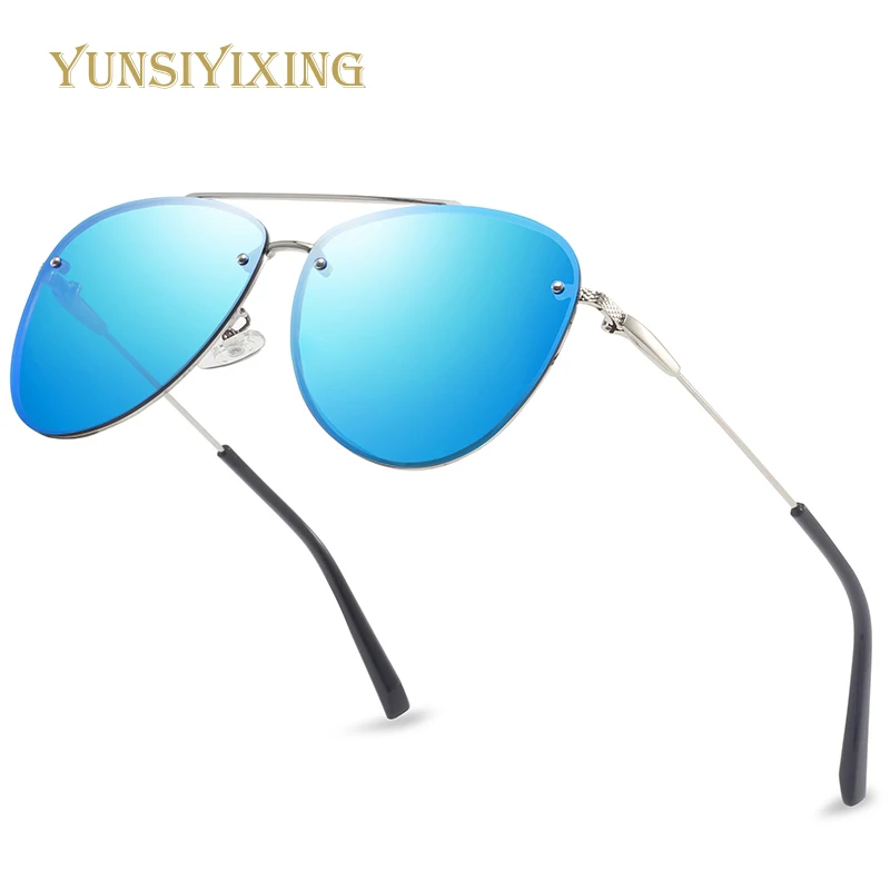 

YUNSIYIXING Polarized Sunglasses Men Vintage Brand Pilot Sun Glasses UV400 Mirror Men Classic Driving Accessories Eyewear 0981