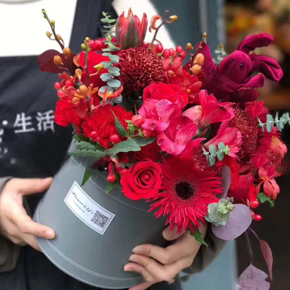 Кожаные подарочные коробки для хранения с крышкой дамские ручной упаковочный