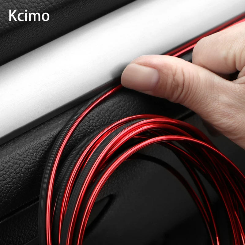 

Kcimo 5M Car Styling Interior Decoration Strips Moulding Trim Dashboard Door Edge Universal For Cars Auto Internal Accessories