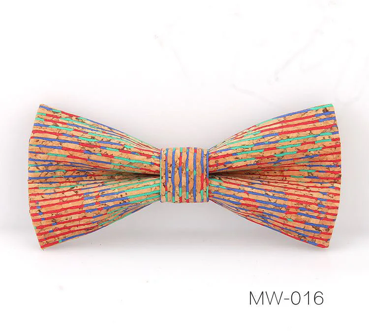 MW-016 Регулируемая Пробка деревянный галстук-бабочка для мужчин деревянный галстук-бабочка галстук мужской ручной работы твердый галстук-бабочка для мужчин аксессуары для свадебной вечеринки галстук - Цвет: MW-016