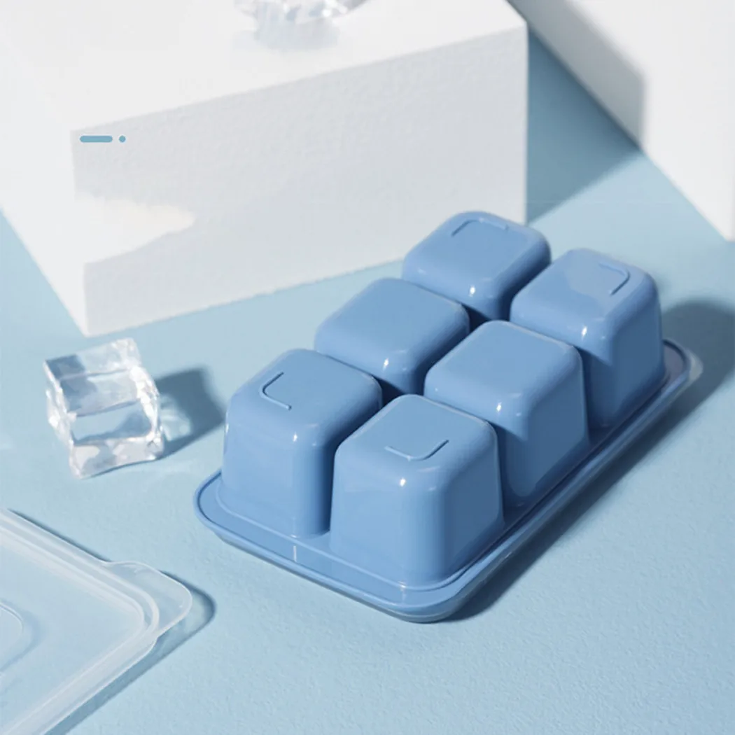 

Set Mold Square Summer Tools Tray 3pcs W/Lid 6-grid Accessories DIY Home