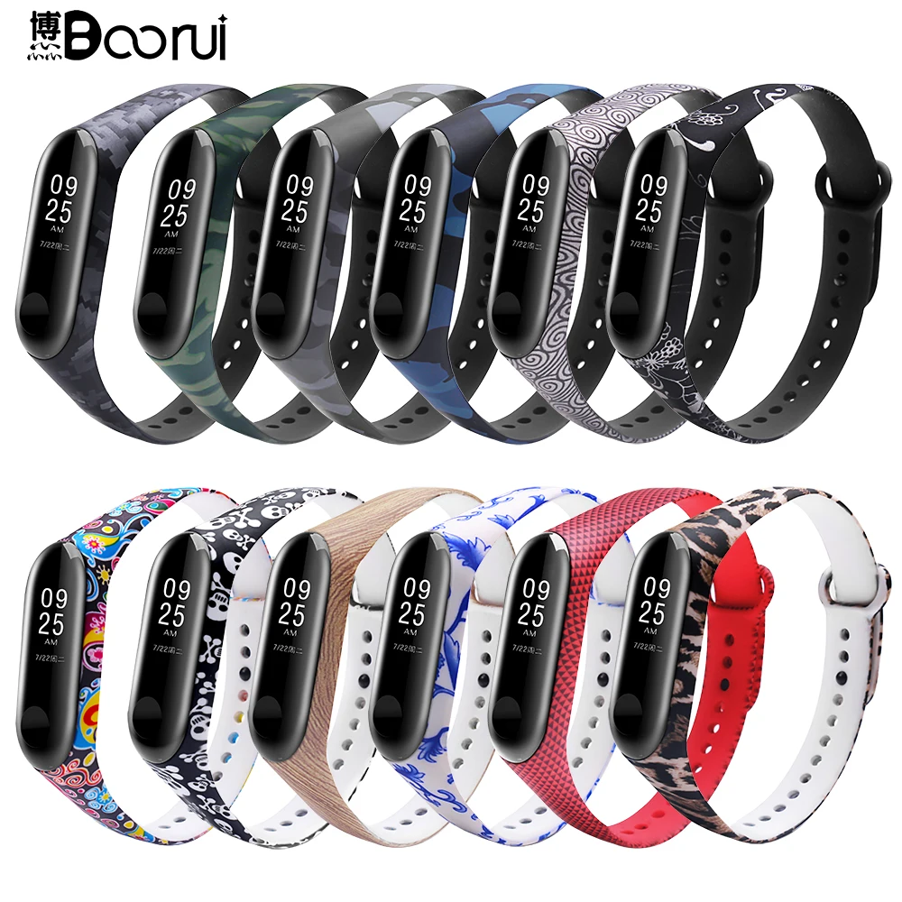 Ремешок на запястье BOORUI для Xiaomi mi3 ремешок Miband 3 Сменные аксессуары новый цветной