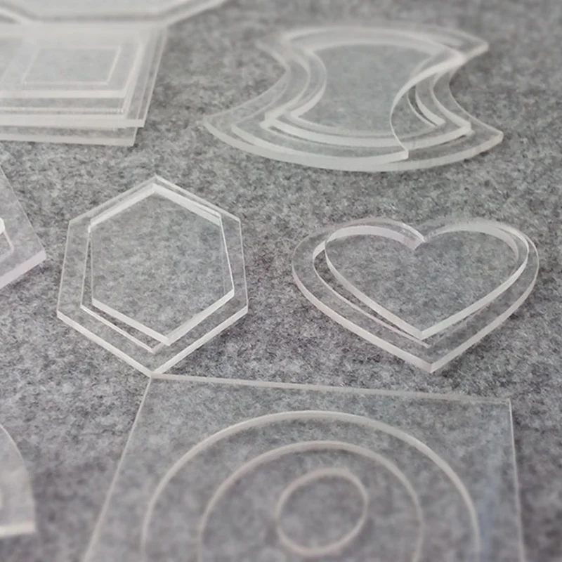 1 Набор = 50 шт высокого качества акриловые Смешанные Шаблоны пэчворк 54