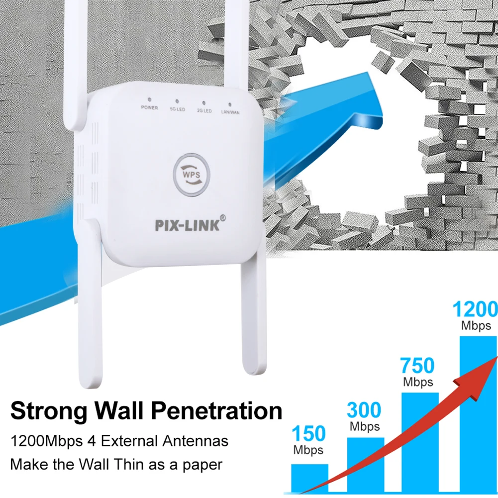 Wi-Fi репитер 2 4/5 ГГц 1200 м | Компьютеры и офис