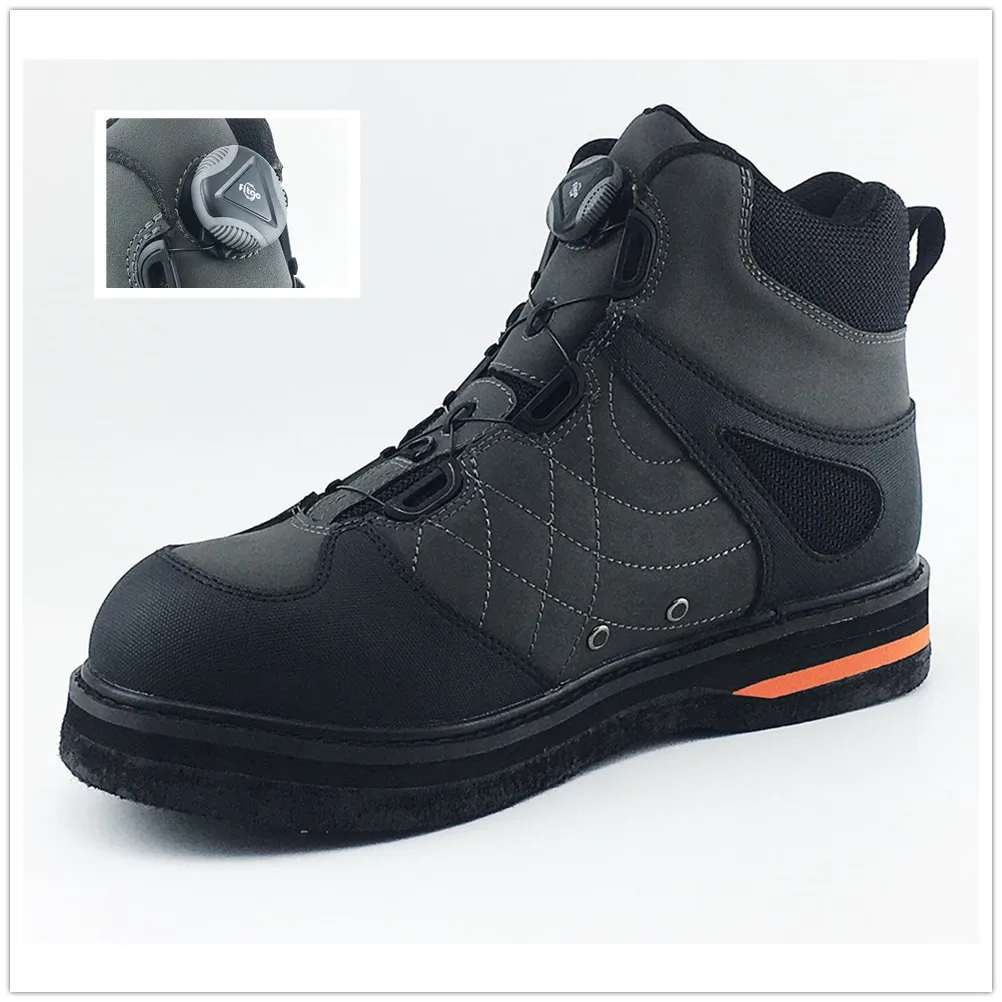 Ботинки рыболовные самоблокирующиеся войлочная Подошва Нескользящие из