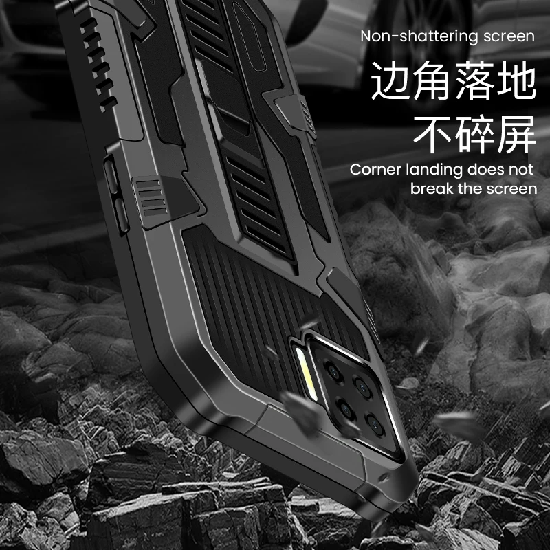 multi function mobile phone case for oppo realme c17 realme 8 high quality pctpu anti shock and anti drop protective shell free global shipping