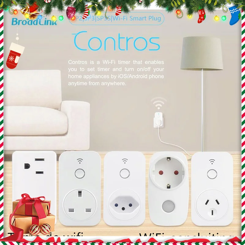 Broadlink Smart Home Automation SP2 SP3 SP3S WiFi Switch Work for Alexa Google IFTTT AU UK BR US EU Plug APP Remote Control|Модули для