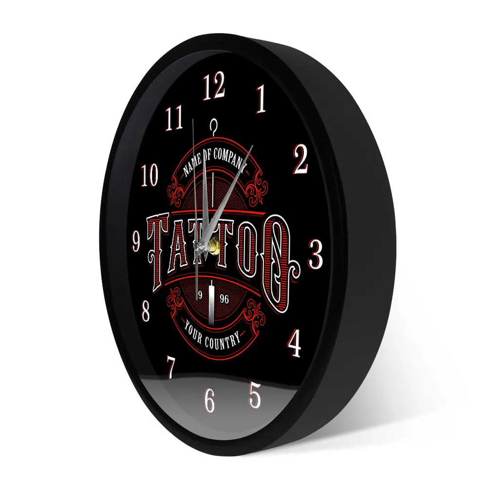 Настенные часы для тату часов на заказ магазин чернил подарок художника боди