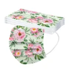 10-100 вещи, Цветочная расцветка, одноразовая маска для взрослых Mascarillas Desechable 3ply фильтры маска для лица с модным принтом для женщин Человек Маски со ртом для лица
