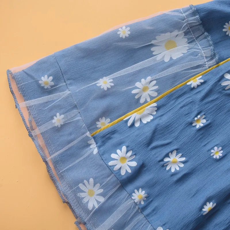 

Children's Skirts 2020 Autumn Baby Girl Skirts Flower Chrysanthemum Mesh Casual Kids Skirt for Girls Spring Tutu Skirt