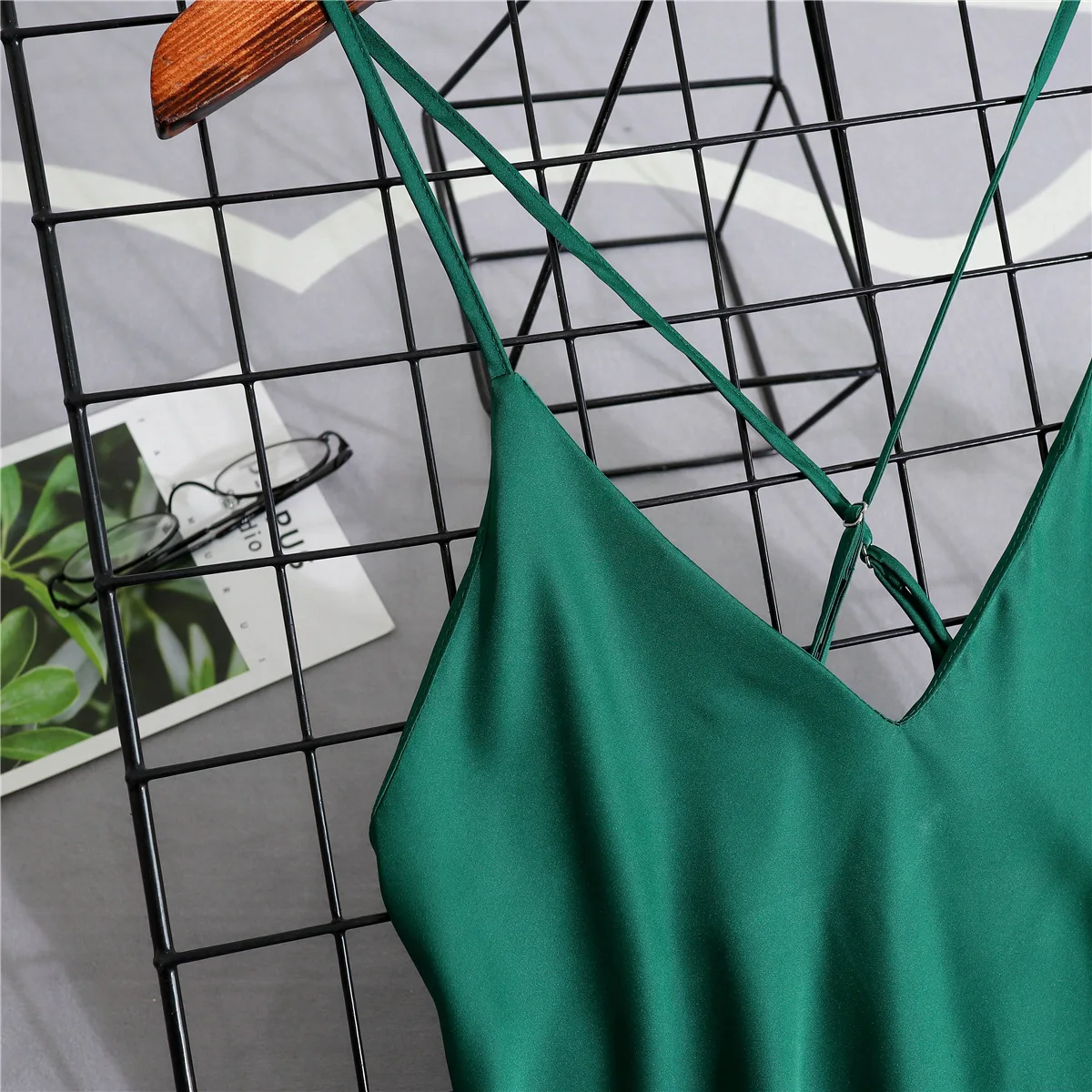 V Neck женский халат для спальни с v образным вырезом пижама без рукавов летняя