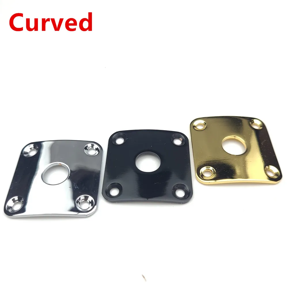 

1 Piece Square Curved Metal Jack Plate For Electric Guitar Bass ( #1063 ) MADE IN KOREA