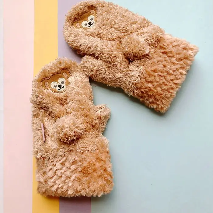 1 пара носков с рисунками героев мультфильма медведи Duffy и shelliemay Gelatoni Stellalou плюшевые игрушки теплые эластичные мягкие перчатки куклы для девочек, для влюбленных, подарки для детей