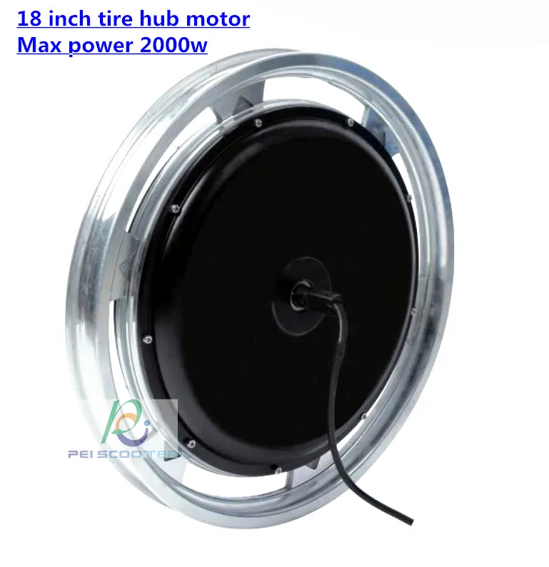 

18 inch tire strong power 2000w BLDC brushless hub motor phub-18PM