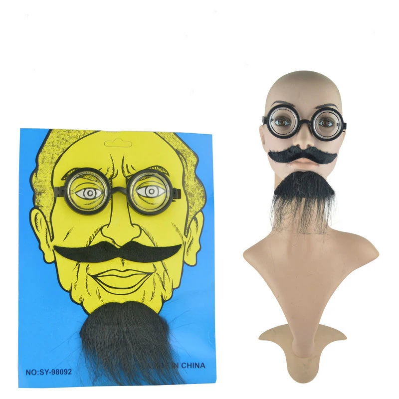 Поддельные бороды Хэллоуин костюм вечерние Усы Косплей украшения дети взрослые